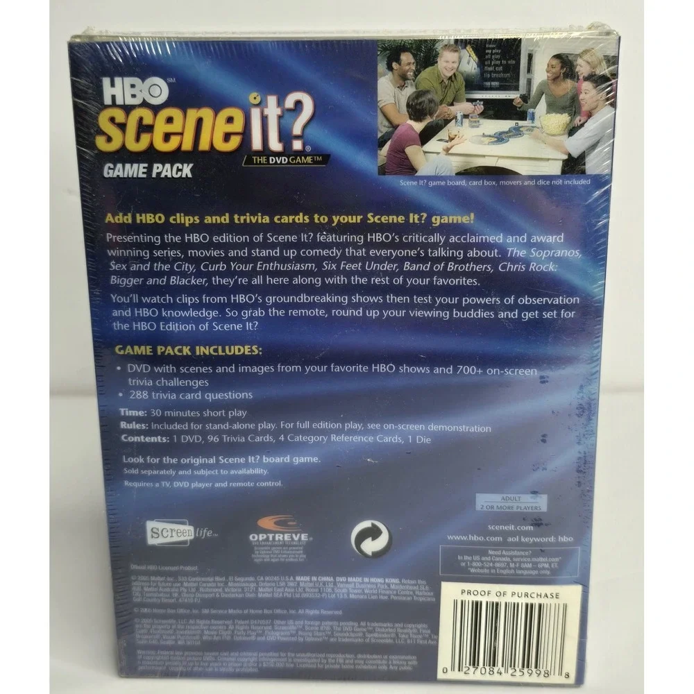 HBO Scene It? The‎ DVD Game - New Sealed